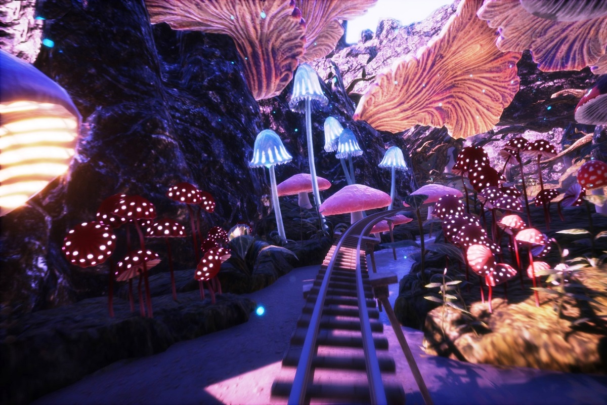 Roller coaster VR 5D - 1 - screen - google vr wynajem atrakcji na impreze firmową