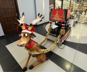 sanie mikołaja na event świąteczny