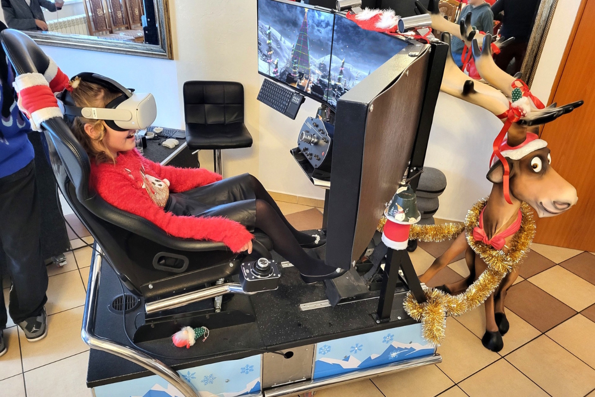 sanie mikołaja VR na imprezy świąteczne